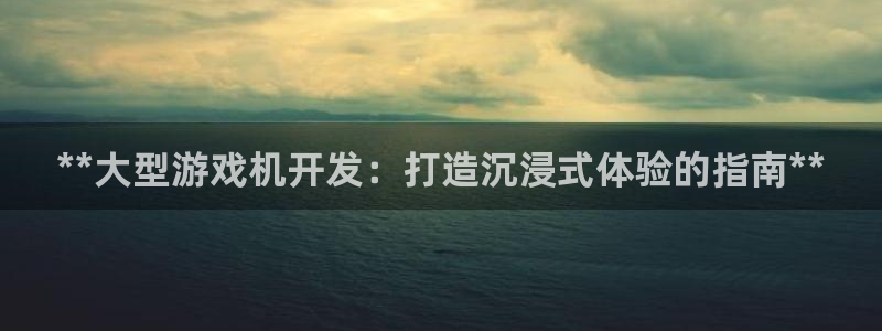 沐鸣注册登录：**大型游戏机开发：打造沉