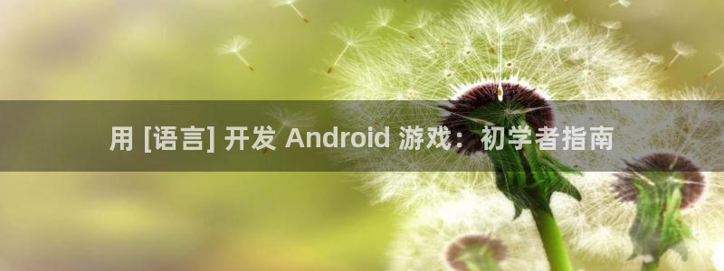 沐鸣娱乐招商：用 [语言] 开发 And
