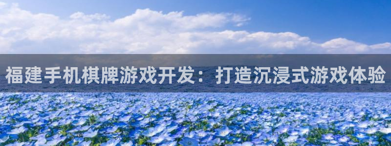 沐鸣官网注册：福建手机棋牌游戏开发：打造