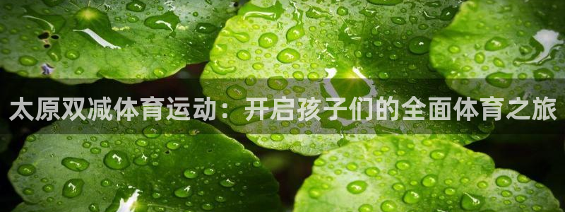 菲律宾ug环球官网：太原双减体育运动：开启孩子们的全面体育之旅