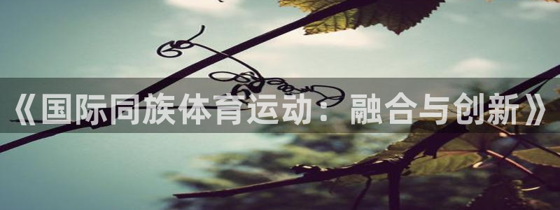 ug环球官网登录入口：《国际同族体育运动：融合与创新》