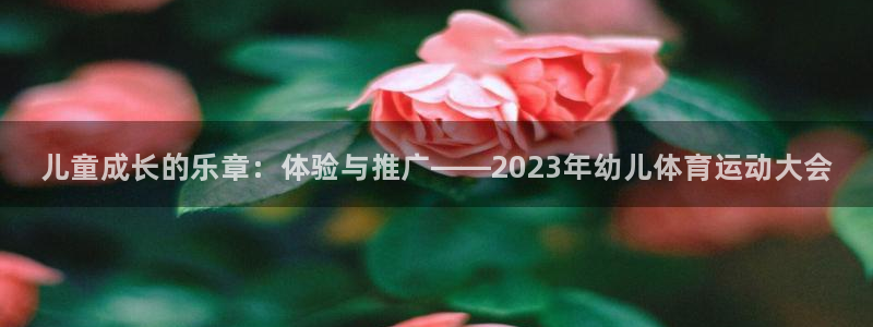 ug环球官网注册：儿童成长的乐章：体验与推广——2023年幼儿体育运动大会