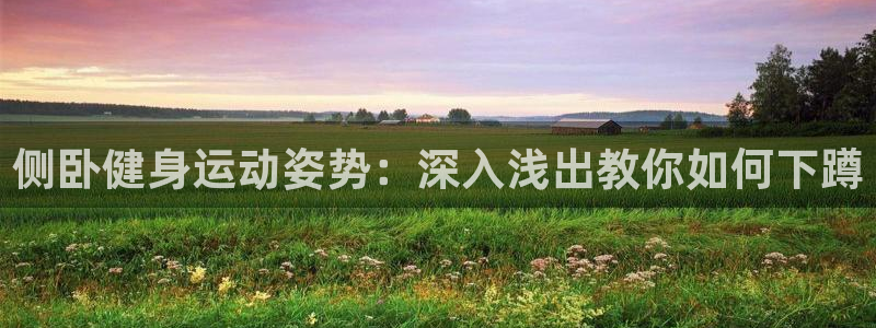 ug环球官网：侧卧健身运动姿势：深入浅出教你如何下蹲